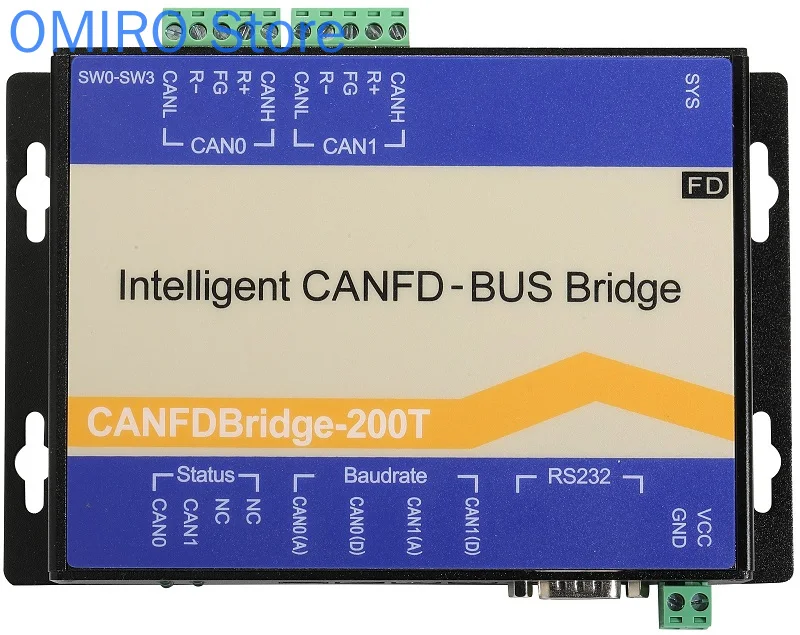 

Canfdbridge-200t High Speed Intelligent Canfd Bridge (gateway / Repeater)