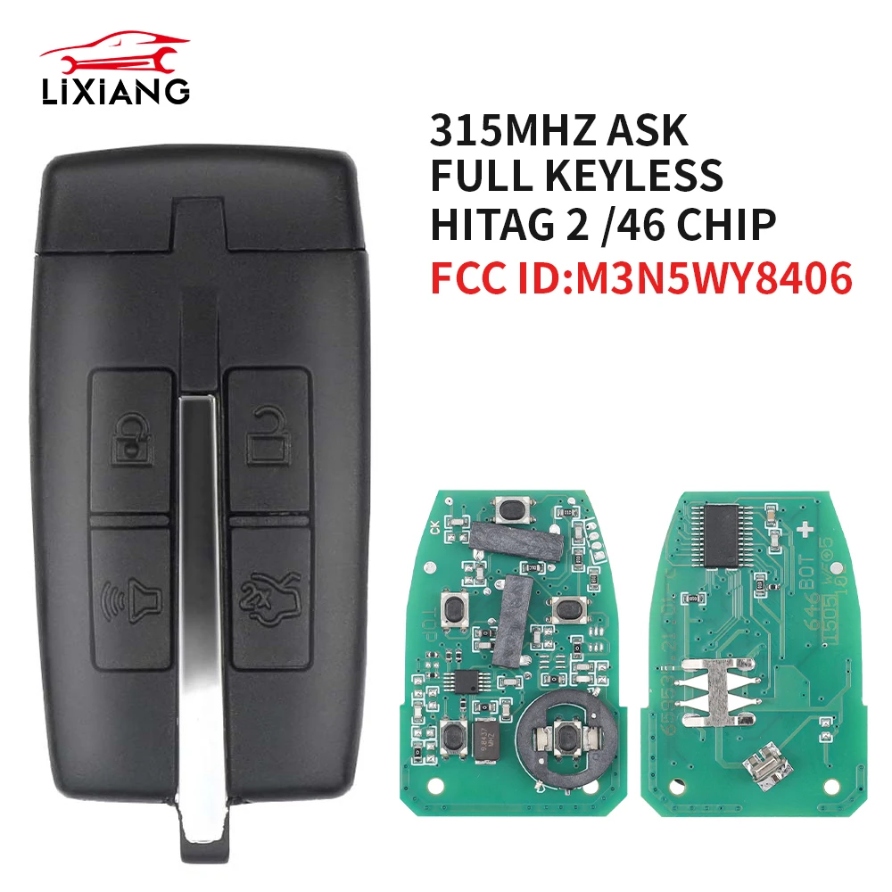 

LIXIANG M3N5WY8406 ID46 PCF7952 315 МГц дистанционный ключ для автомобиля без ключа для Lincoln MKS MKT Ford Taurus 2009 2010 2011 2012