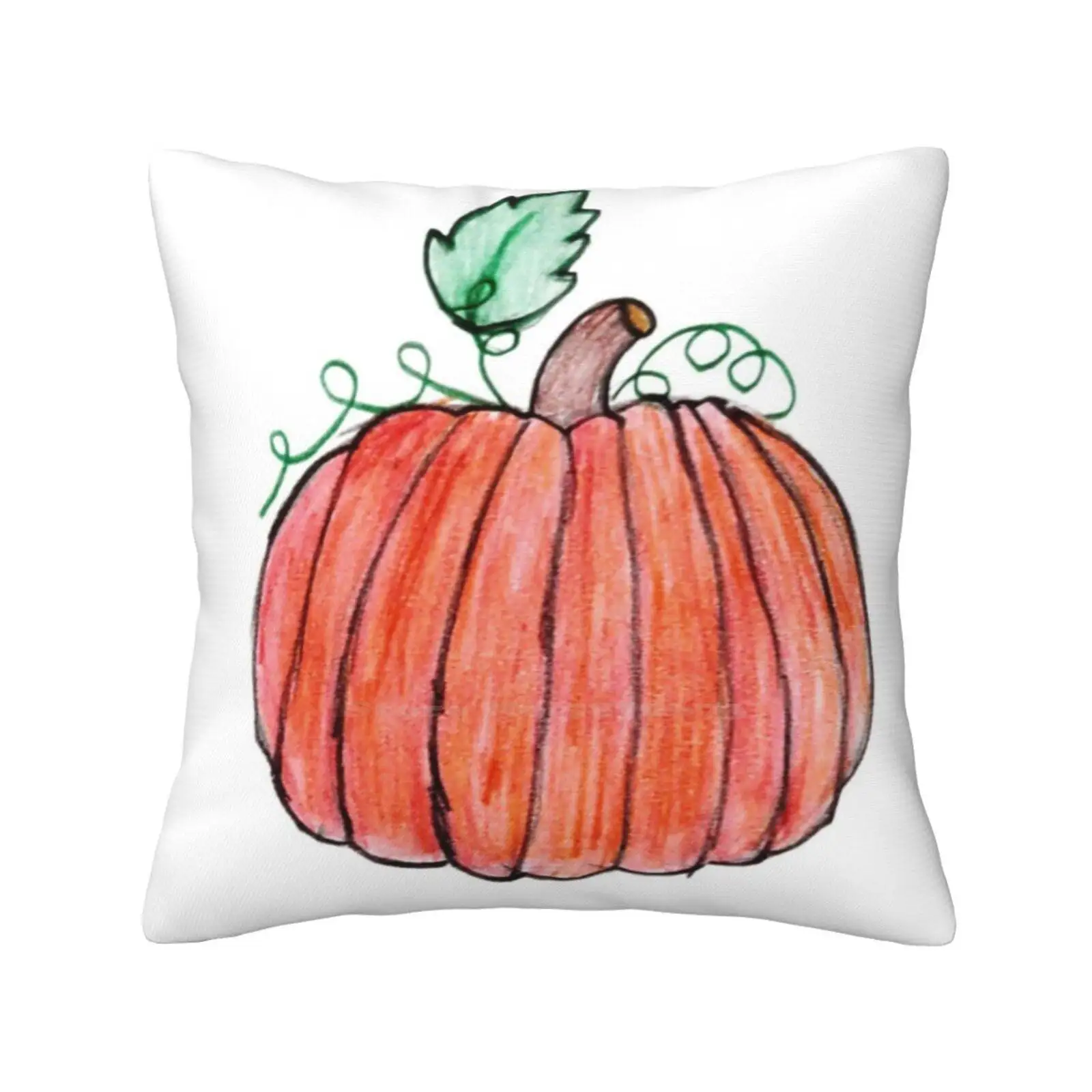 

Pumpkin Home Sofa Car Waist Throw Pillowcase Halloween Fall Pumpkin Sweet No Background