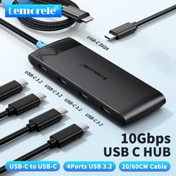 Lemorele TC107 5 in 1 USB C Hub 10Gbps USB Hub Type C to USB 3.2 Gen 2 For Computer Office Accessories Macbook Pro PC