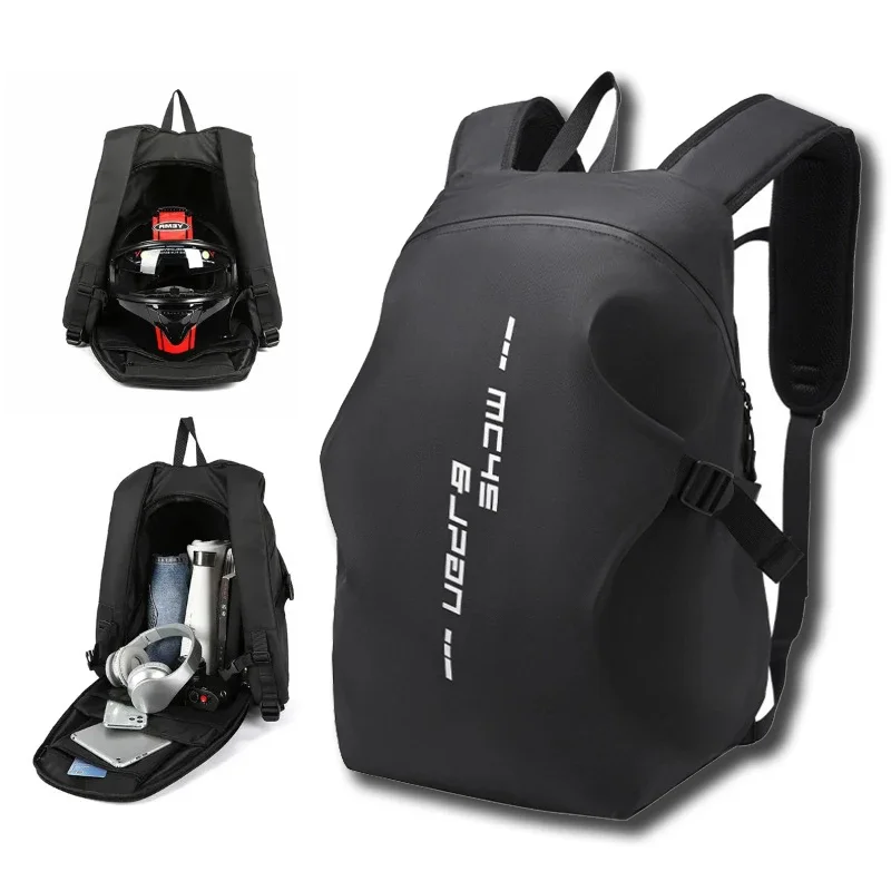 

Large Capacity Waterproof Motorcycle Helmet Storage Bag Multifunctional Reflective Backpack for Bicycle Travel Accessories
