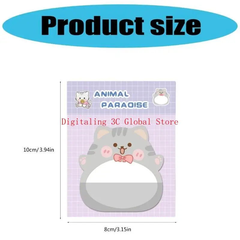  Cartoon Animal Notes Pad 160Sheets Adheive Note Paper Small Notepads Memo Pad