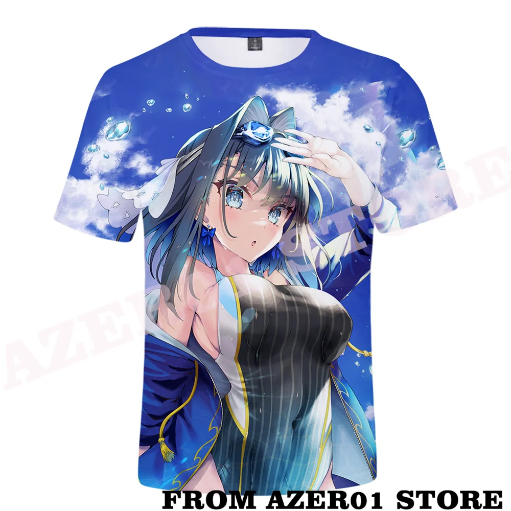 HOLOLIVE VTuber Ouro Kronii Merch Tee 3D Print T-shirt Spring Summer Men/Women Street Clothes shirt Streetwear Kawaii Tshirt