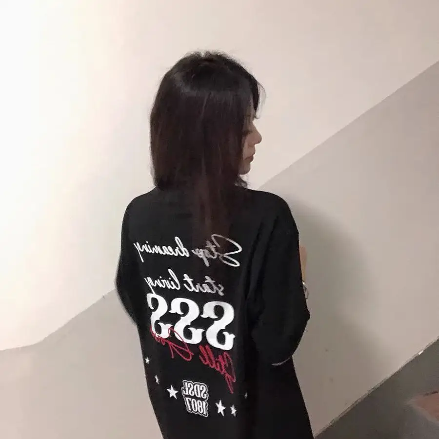 

Футболки с короткими рукавами, женская уличная одежда, ретро, готика, Харадзюку, удобные дышащие хлопковые футболки большого размера с графическим принтом Y2K