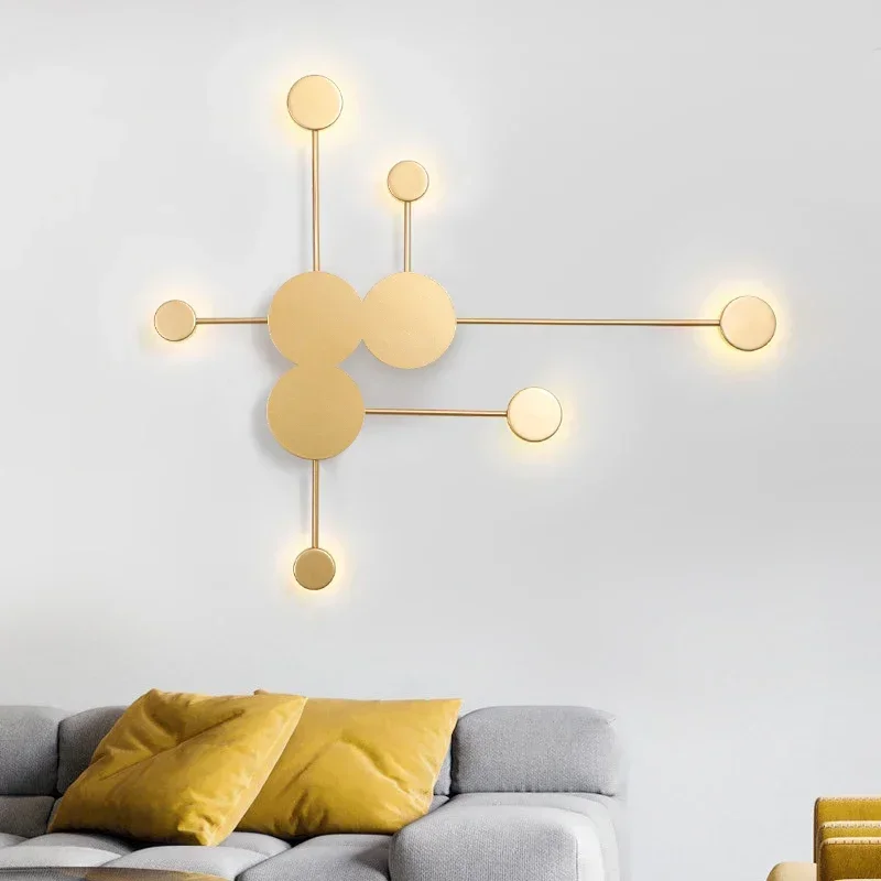

Nordic Branches Multi Arms Gold Black Wall Lamp For Bedroom Bedside Living Room Led Indoor Lighting Decoration