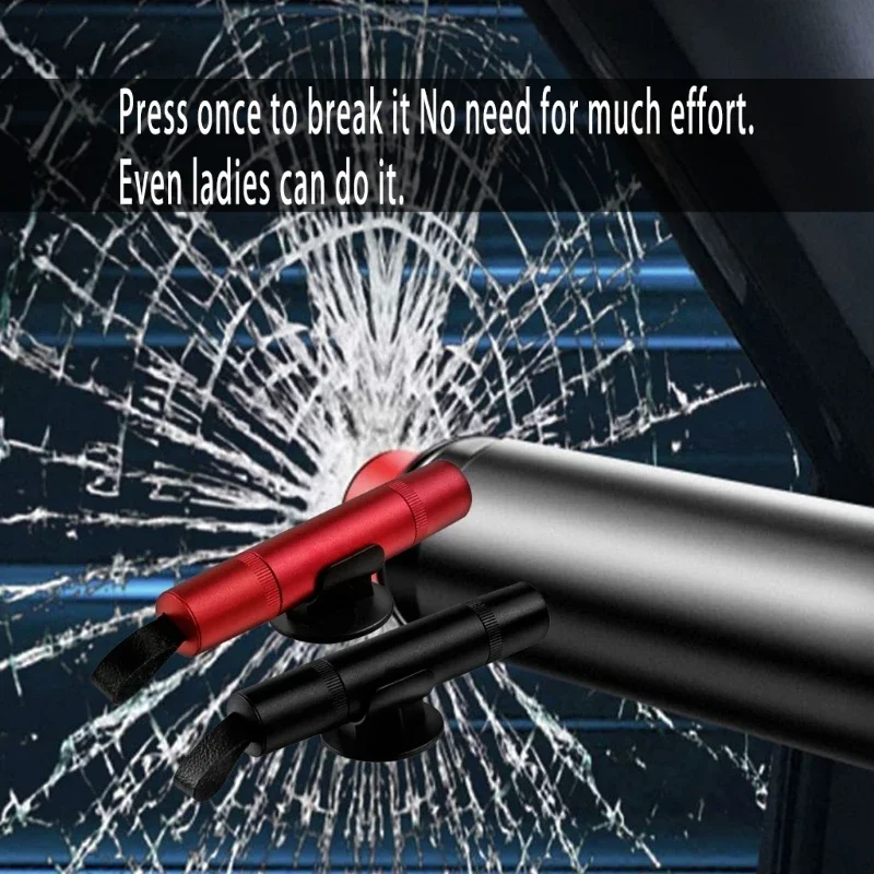 مطرقة أمان للسيارات لحالات الطوارئ تتميز ببناء معدني وتصميم سهل الإمساك والإخلاء السريع في لحظة الأزمة M4YD