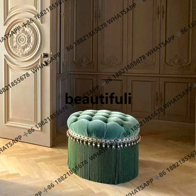 

Подушка с обивкой в стиле ретро во французском китайском стиле, импортная ткань, круглый диван YS