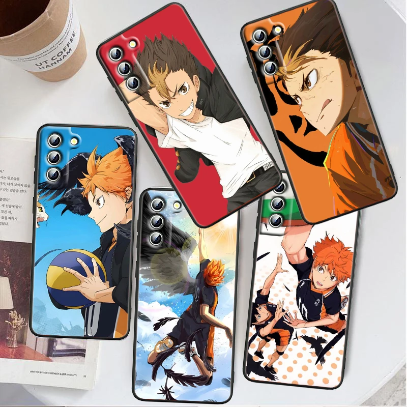 

Anime H-Haikyuu Cute Cool For Samsung Galaxy S24 S23 S22 S21 S20 FE S10 S10E Plus Ultra Pro Lite 5G Black Funda Phone Case