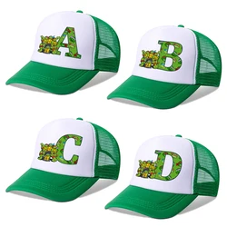 Ninja Turtles ragazzi ragazze berretti da Baseball lettere A-Z bambini estate cappello a rete traspirante simpatico cartone animato Anime Sunbonnet regali di compleanno