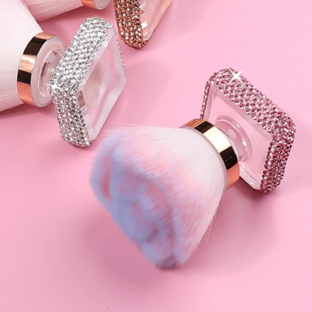 Stempelnagelborstel, stofborstel, poederblusherborstel, reinigingsborstel voor het trimmen van stof, multifunctionele make-upborstel en schoonheidstool