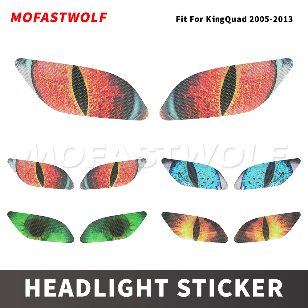 

Suitable for Suzuki King Quad 400 450 KingQuad 500 700 750 2005-2018 motorcycle headlight stickers headlight protective decal