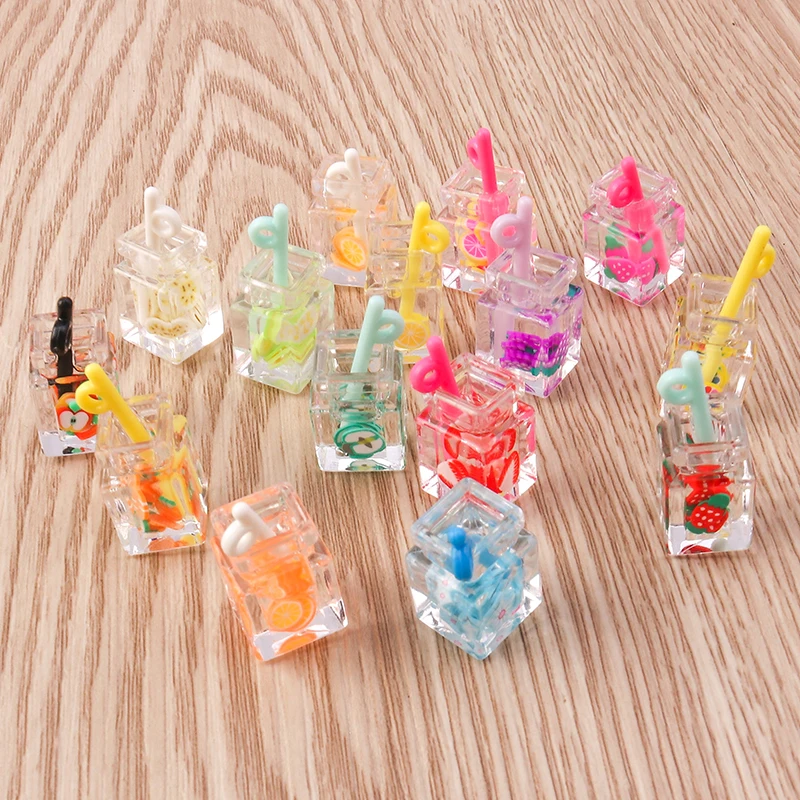 Tusember 10 Stück Glas-Wunschflaschen Bubble-Tea-Anhänger für Ohrringe Armbänder DIY Schlüsselanhänger Anhänger Schmuckherstellung Zubehör – Detail 10