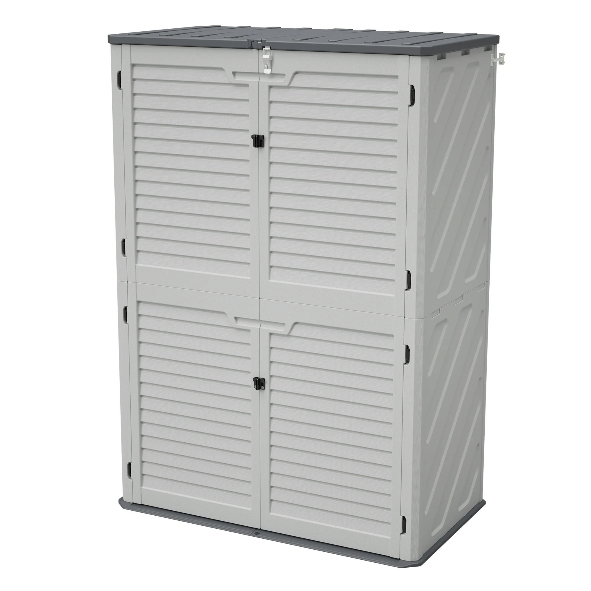 

Rust Proof Resin Garden Equipment Storage - Weatherproof, Spacious, UV Resistant Material, Non-Partitioned