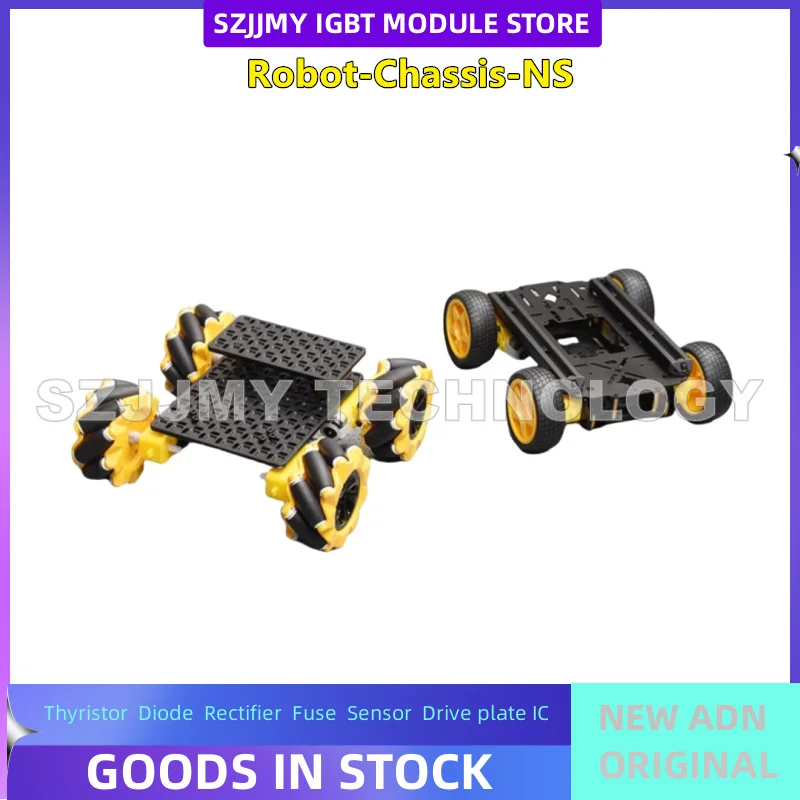 Robot Chassis telaio per auto intelligente robot con ruote Mecanum e corpo ammortizzante opzionale NUOVO ORIGINALE IN MAGAZZINO