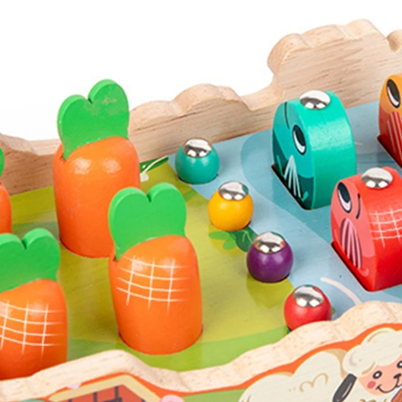 Kinder-Gehirntraining, magnetisches Angelspiel, pädagogisches Plug-Spielzeug-Set, beschäftigter Würfel