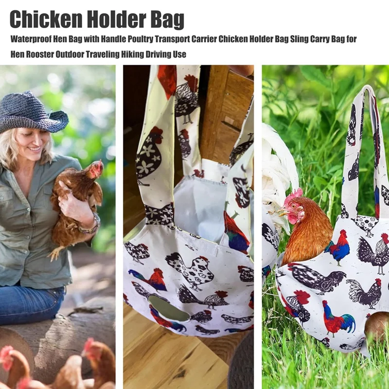 Hot Chicken Holder Bag Hen Sling Carry Bag Chicken Carrier With Handle Chicken Supplies Chicken Medic Bag Catching Bag