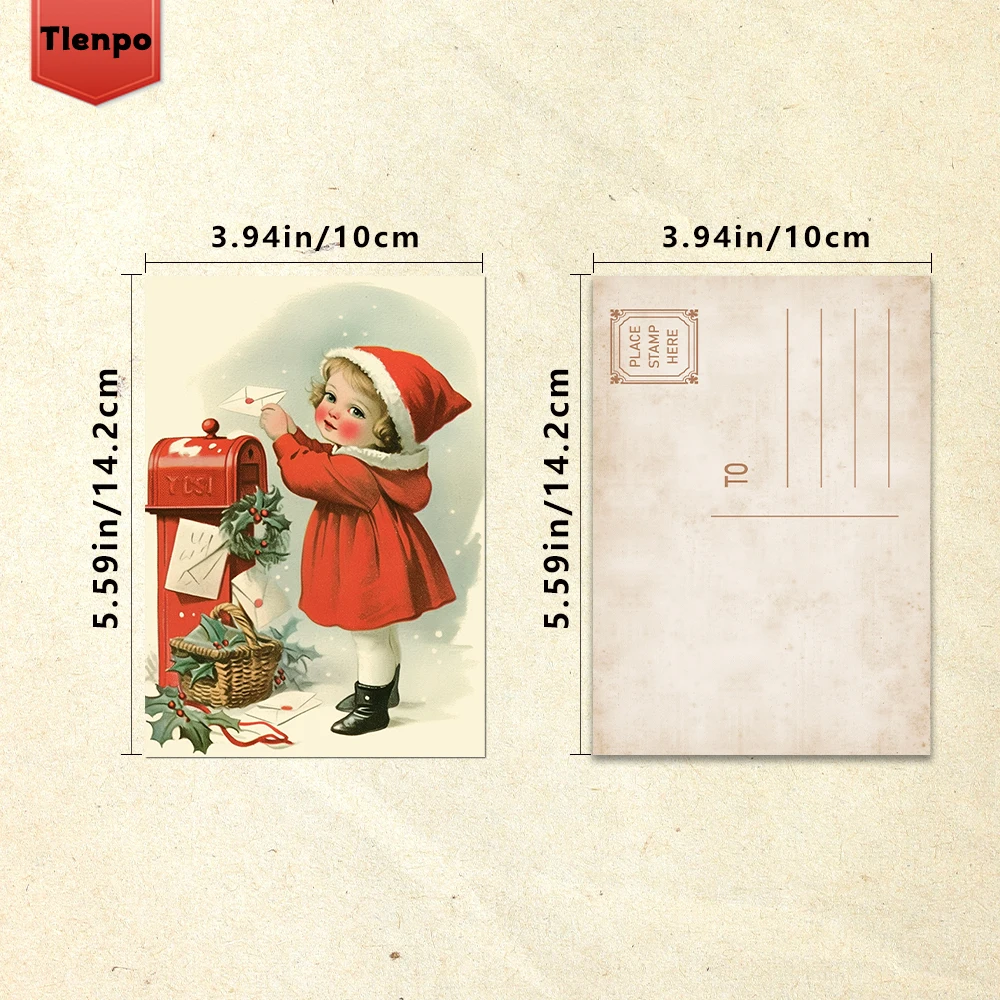 32pcs, vintage Christmas postc - Vintage Collectible Santa ulasan dan harga