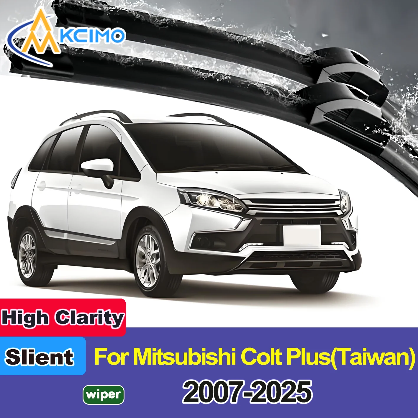 

2PCS New Wiper Blades for Mitsubishi Colt Plus(Taiwan) 2007-2025 Front Windshield Auto Wipers Blade Accessories 2025 2024 2023