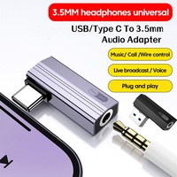 USB Type C To 3.5mm Jack Audio Adapter USB A To 3.5mm Headphone Adapter Converter For Iphone 15 16 Samsung Xiaomi Huawei Laptop
