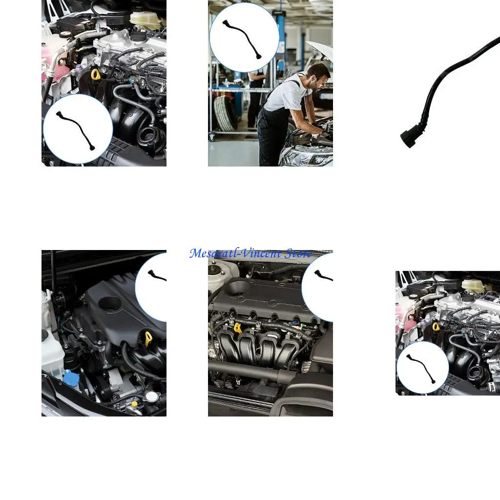 

A70F Vehicle Coolant Radiator Overflow Hose 95B122447E, Leak Proof Design Suitable for 95B Ensuring Stable Engine Temperature