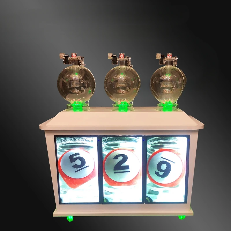 Lucky two-color ball lottery arrangement 3D lottery machine electronic entertainment floating ball blowing ball rocking machine