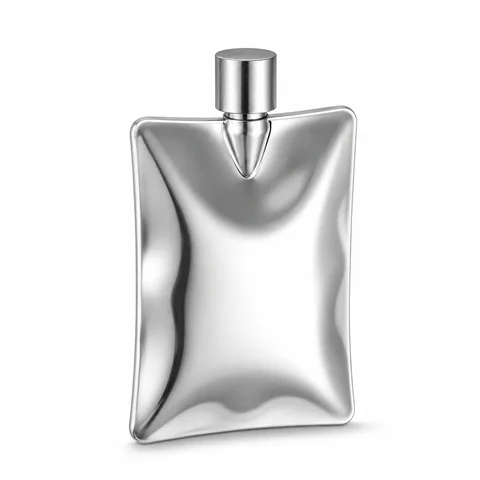 6 oz Stainless Steel Hip Flask, Wave Design Pocket Liquor Flask with Screw Cap for Outdoor Travel Camping