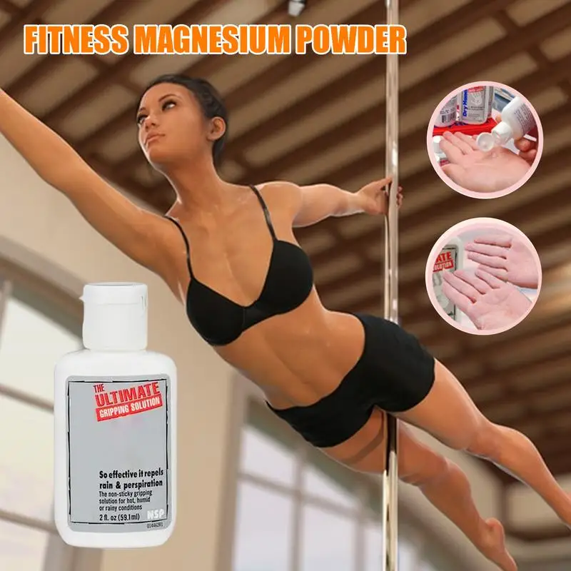 2 Oz Anti-skid Transparent Dry Hand Solution pole dance Anti Slip Liquid Sport Powder For Rock Climbing Sports Liquid Magnesium