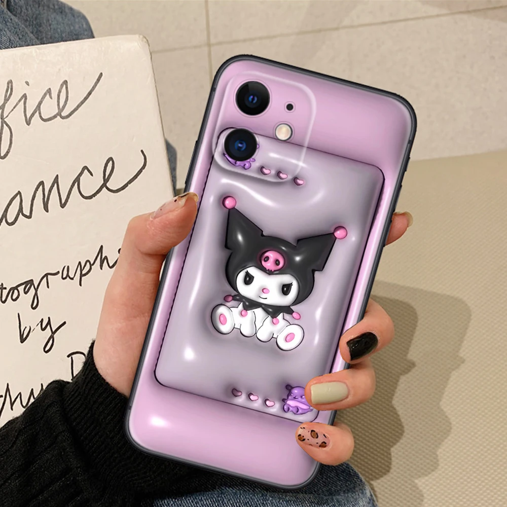 Z83 3D Kuromi Soft Case dla Samsung A13 A20 A30 A20S A21S A22 A30S A31 A32 A33 A42 A50 A50S A51 A52 A53 A71 A73 A81 A91