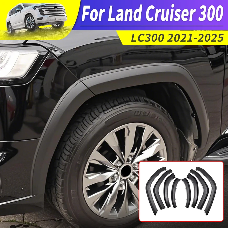 

For Toyota Land Cruiser 300 2022 Wheel Eyebrow Lip Exterior Decoration Modification Accessories LC300 body kit upgraded Tuning
