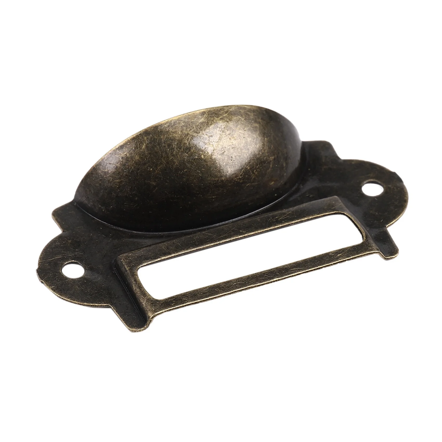BAAG-60PCS File Name Card File Cabinet Handles Label Holder Antique Bronze Drawer Label Pull Cabinet Frame Handle File Name