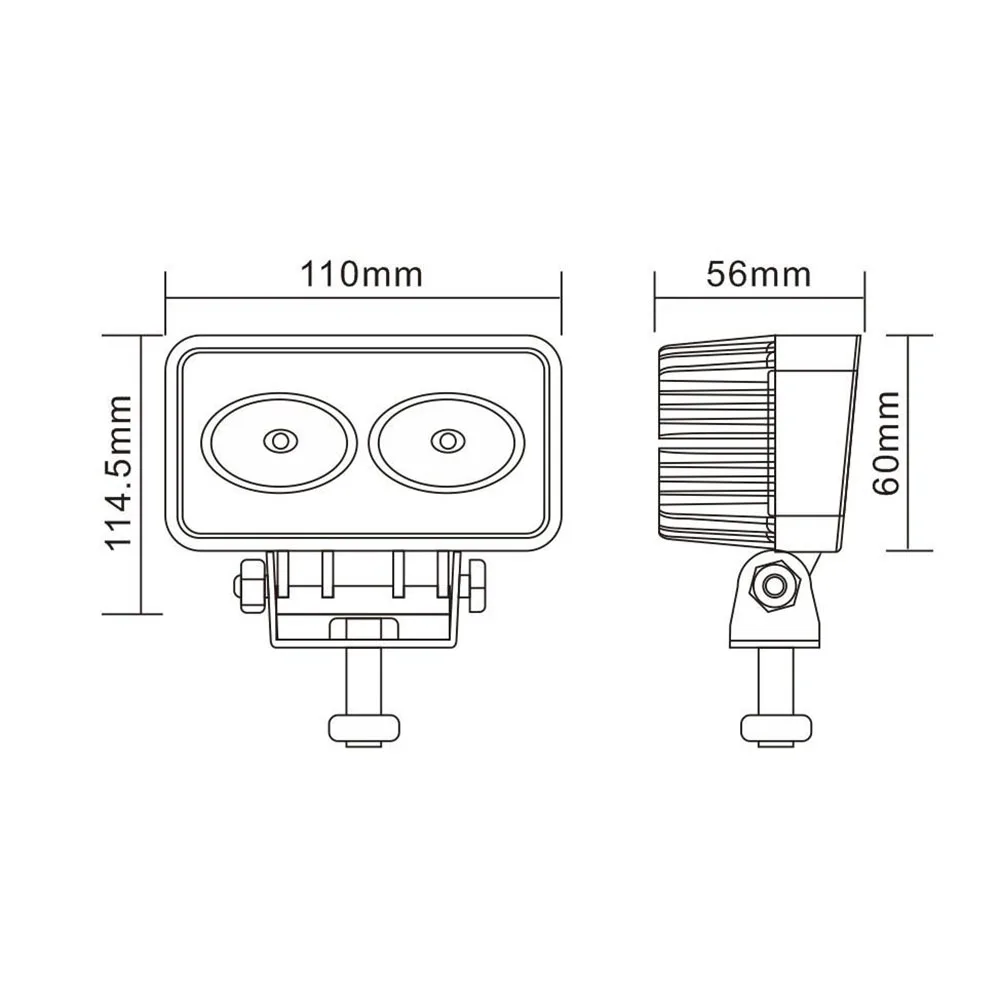 SXMA LED820 LED Search Light Worklight Driving Lamp Aluminum Alloy 20W/10-30V Waterproof for Car Off Road Truck 4x4 SUV ATV