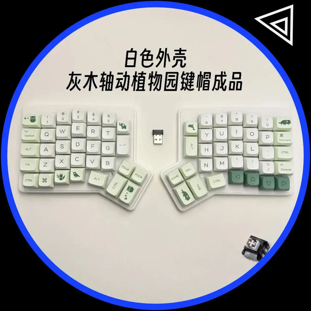 

Redox Ergodox Wireless Split Mechanical Keyboard PLA Case Hot Pluggable Support VIAL 2.4G Ergo Keyboard Ergonomics Horn