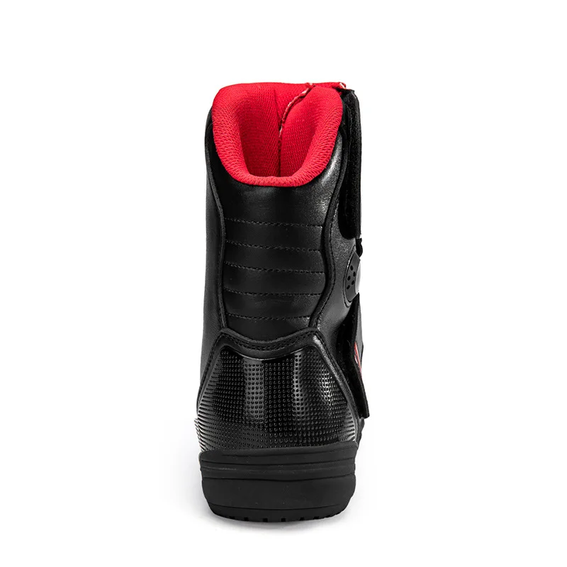 Picture 6: Men Women Summer Black Leather Motorcycle Boots Waterproof Breathable Adventure Off-Road Retro Rally Boots