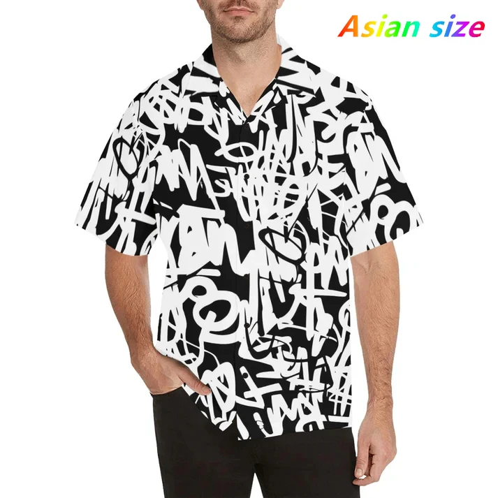 

Летняя мужская персонализированная художественная картина маслом, повседневная гавайская рубашка с коротким рукавом в стиле Харадзюку, пляжная Y2k, модные блузки с короткими рукавами