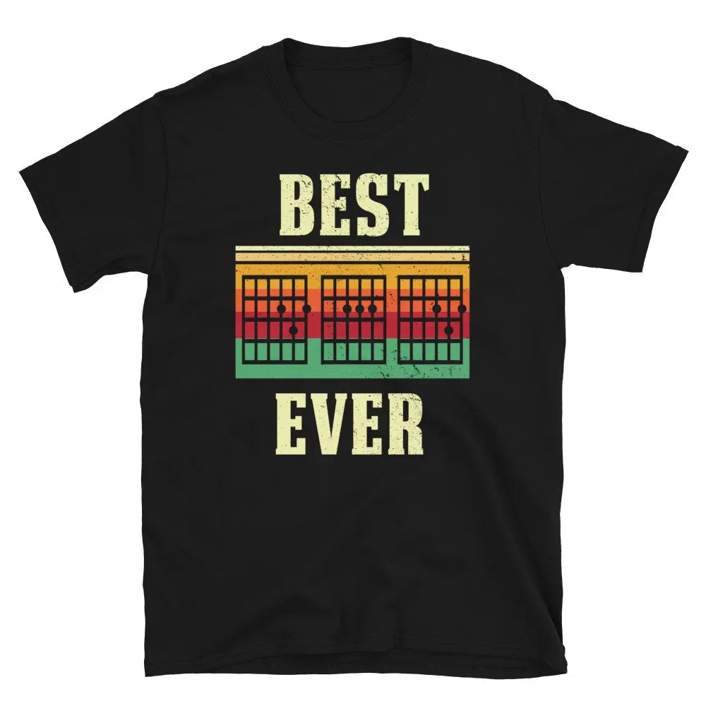 Best Dad Ever Guitar T Shirt Fathers Day Guitarist BassisT Bass Player Chords Picks