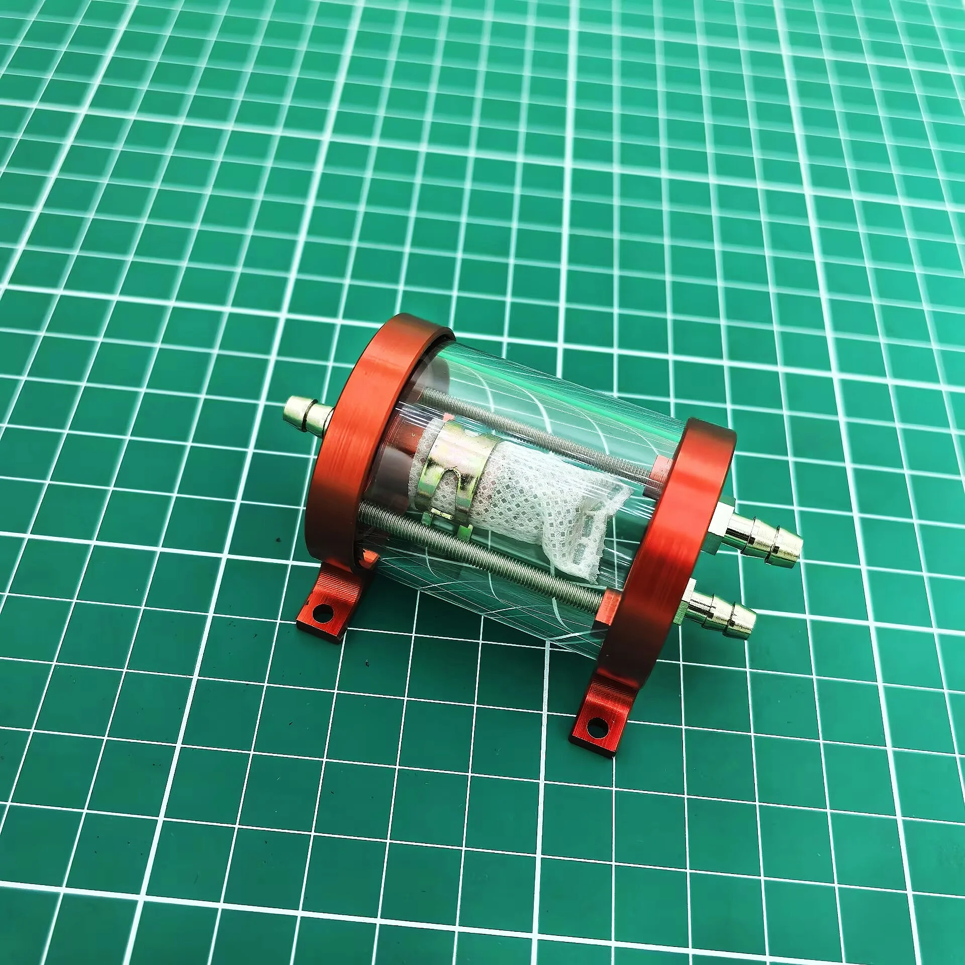 UAT 35ml  CNC Air Trap Tank with fuel filter for turbine jet