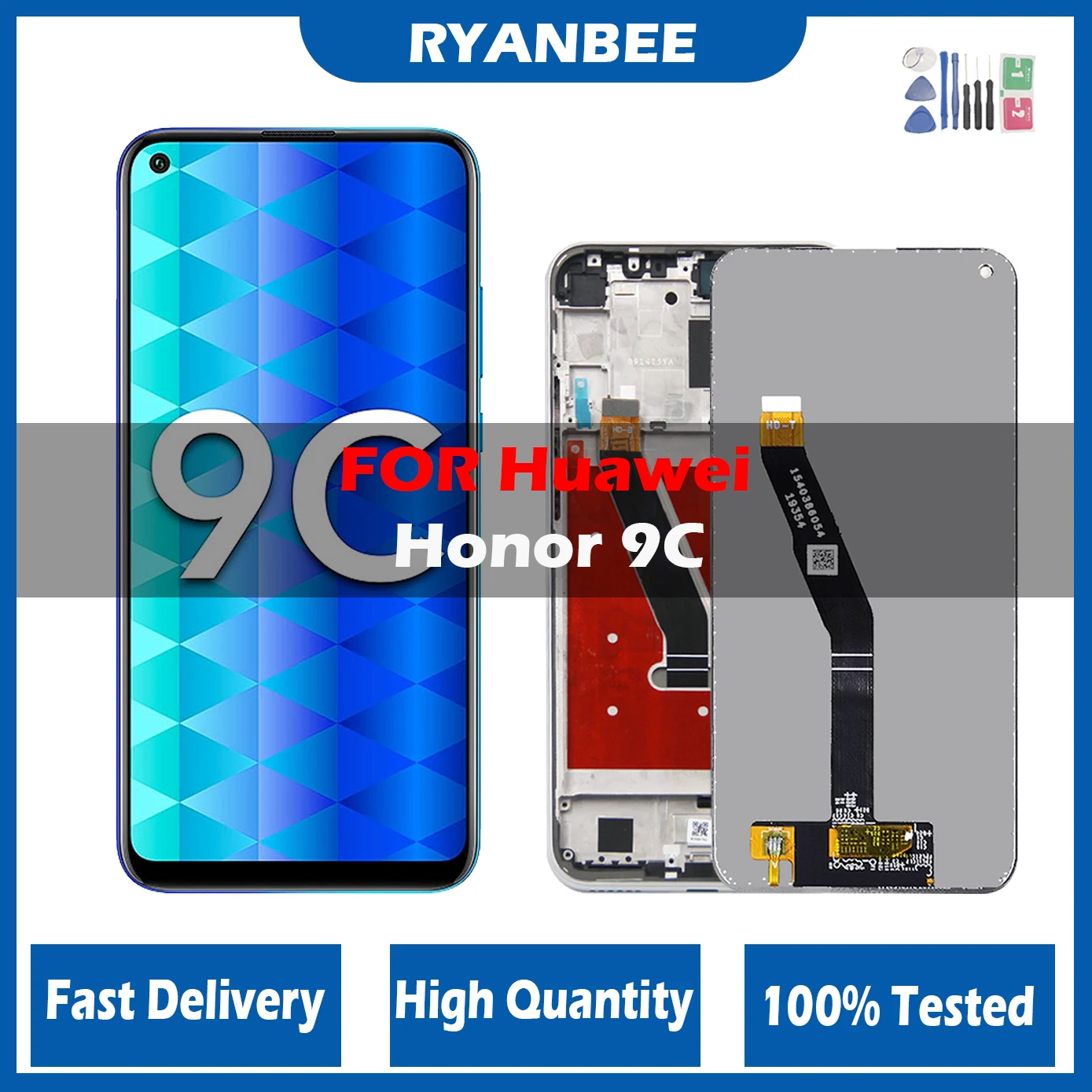 

Original LCD for Honor 9C AKA-L29 LCD+Touch Screen Replacement 10 Touch Points Tested Display for Huawei Honor 9C 9 C