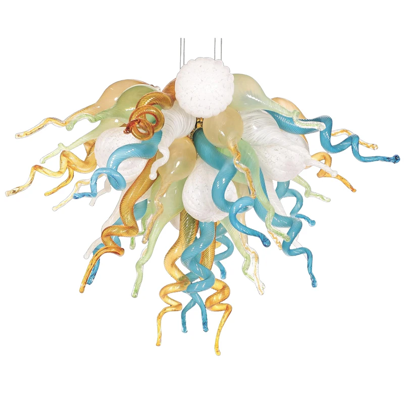 Hot Sale Chandelier Lighting 50 by 40cm Handmade Blown Glass LED Pendant Light for New House Decoration