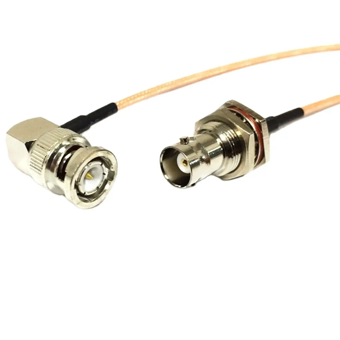 

Новый BNC штекер прямоугольный переключатель BNC женский переборка косичка кабельный адаптер RG316 RG174 RG58 15 см/20 см/30 см/50 см оптовая продажа