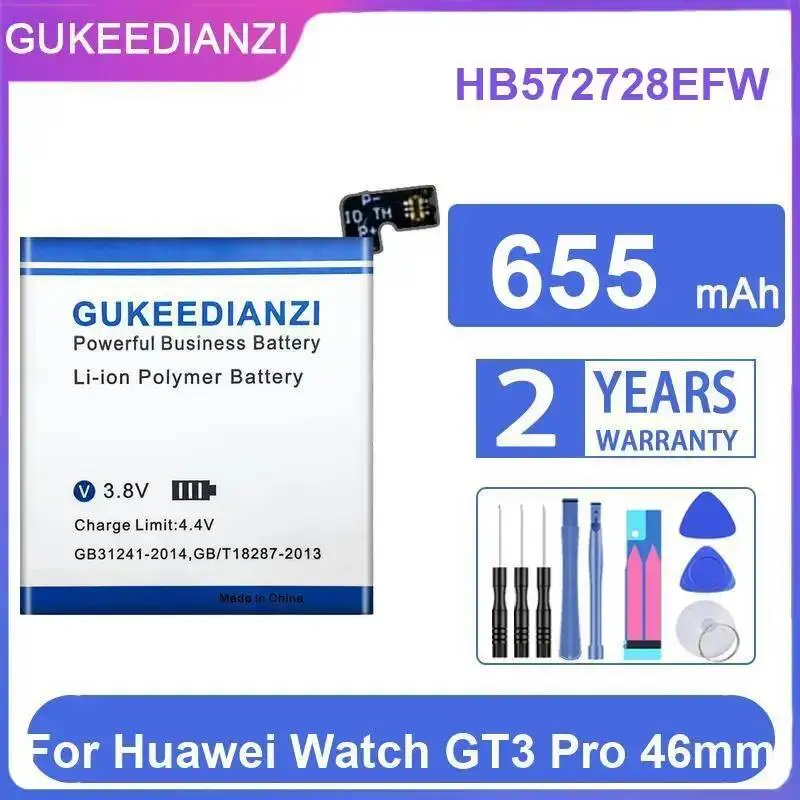 

Watch Battery 655mAh For Huawei Watch GT3 Pro 46mm Long-Lasting Performance HB572728EFW