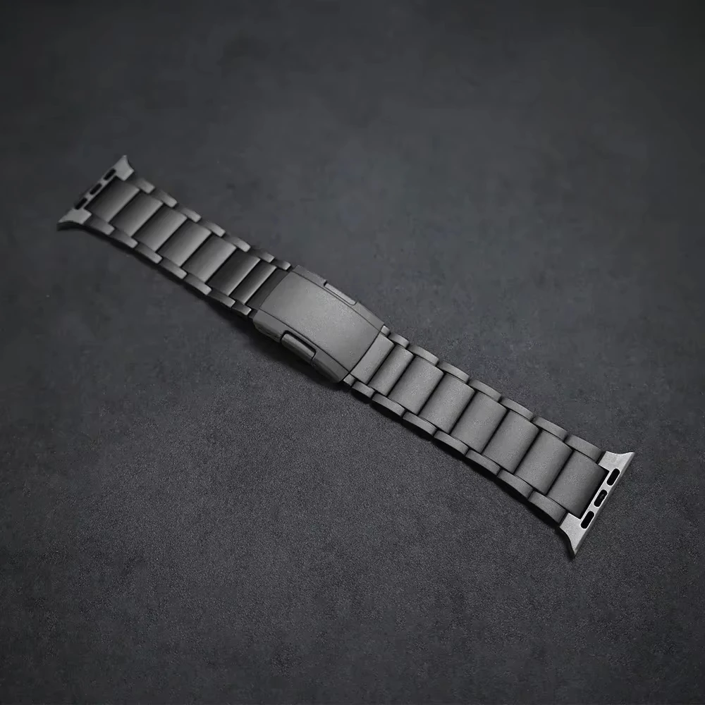 Titanium zakenlieden band voor Apple Watch Ultra 2/1 49 mm serie 10 9 8 7 6 luxe metalen band voor iWatch 46 mm 45 mm 44 mm Correa