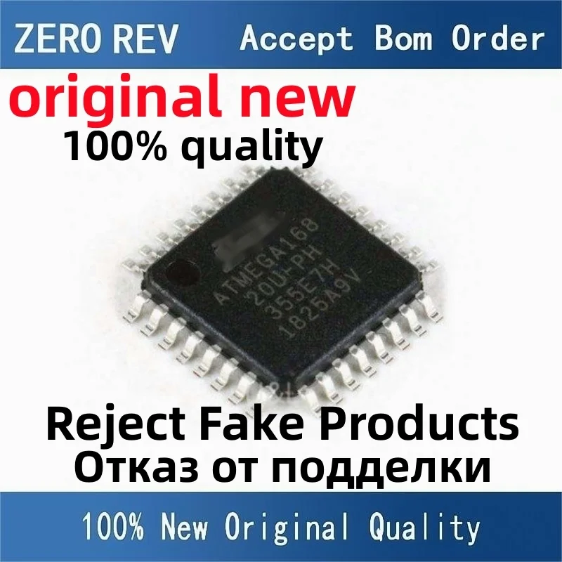 5-10Pcs 100% New free delivery ATMEGA168-20AU ATMEGA16820U ATMEGA48V-10AU ATMEGA48V10AU QFP32 ATMEGA324PB-AU MEGA324PBAU QFP44