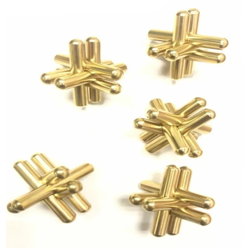 Luban Lock Puzzle in metallo Rompicapo Test IQ duro Sfida mentale Assemblaggio e smarrimento Giocattoli educativi per adolescenti adulti