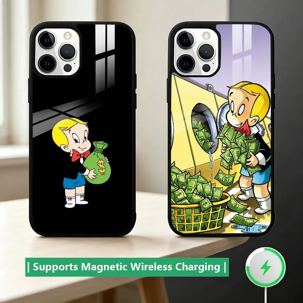 

Money Boy R-Richie rich-RR Phone Case For iPhone17,16,15,14,13,12,11 Plus,Pro Compatible with magnetic wireless charging