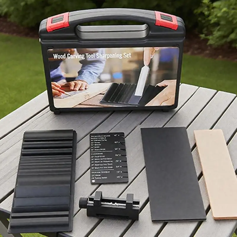 

Aluminum Alloy Tool Sharpener With Rapid Bevel Adjustment And Nonslip Base For Efficient Refinement M4YD