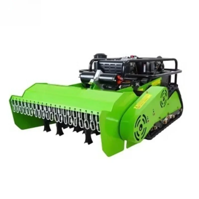 Orchard remote control lawn mower all terrain steep slope grass cutter self-powered crawler greening landscaping weeding