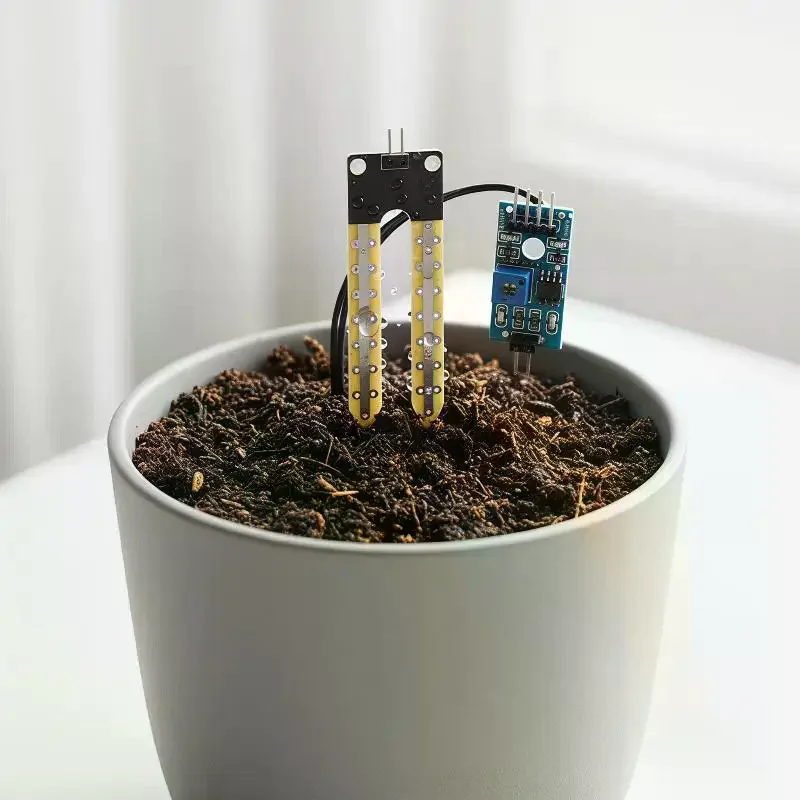 Capacitive Soil Moisture Sensor Kit With Relay Module For DIY Gardening Moisture Detection
