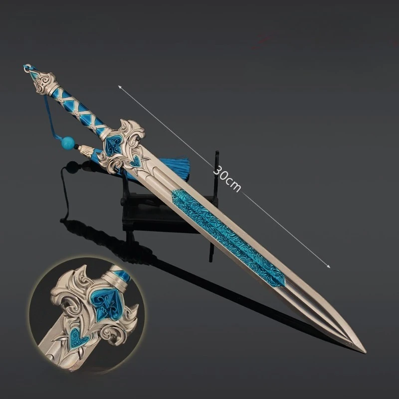 30cm/11,81 pulgadas, creación de los dioses, 12 espadas divinas, periféricos, espadas Mo Xie, armas, juguetes de aleación, adornos de modelos antiguos famosos