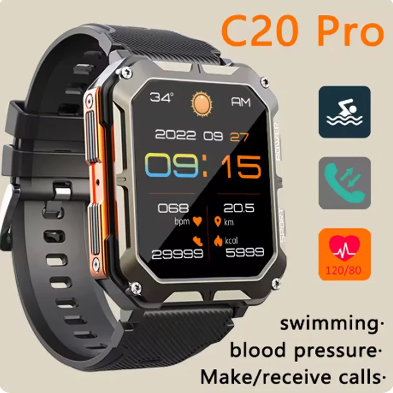 

New Smart Watch Men Voice Assistant BT Wireless Call Business Outdoor Sports IP68 Waterproof Wristwatch For Samsung Galaxy J7 Pr