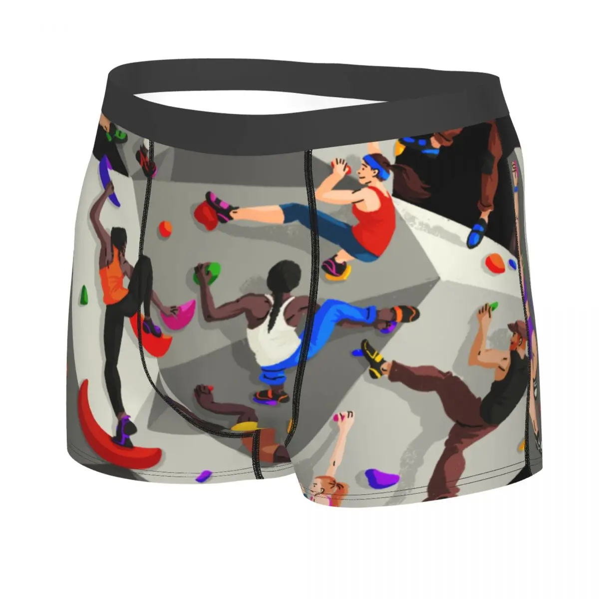 Novelty Rock Climbing Bouldering Boxers Shorts Panties Men's Underpants Stretch Climber Sport Briefs Underwear